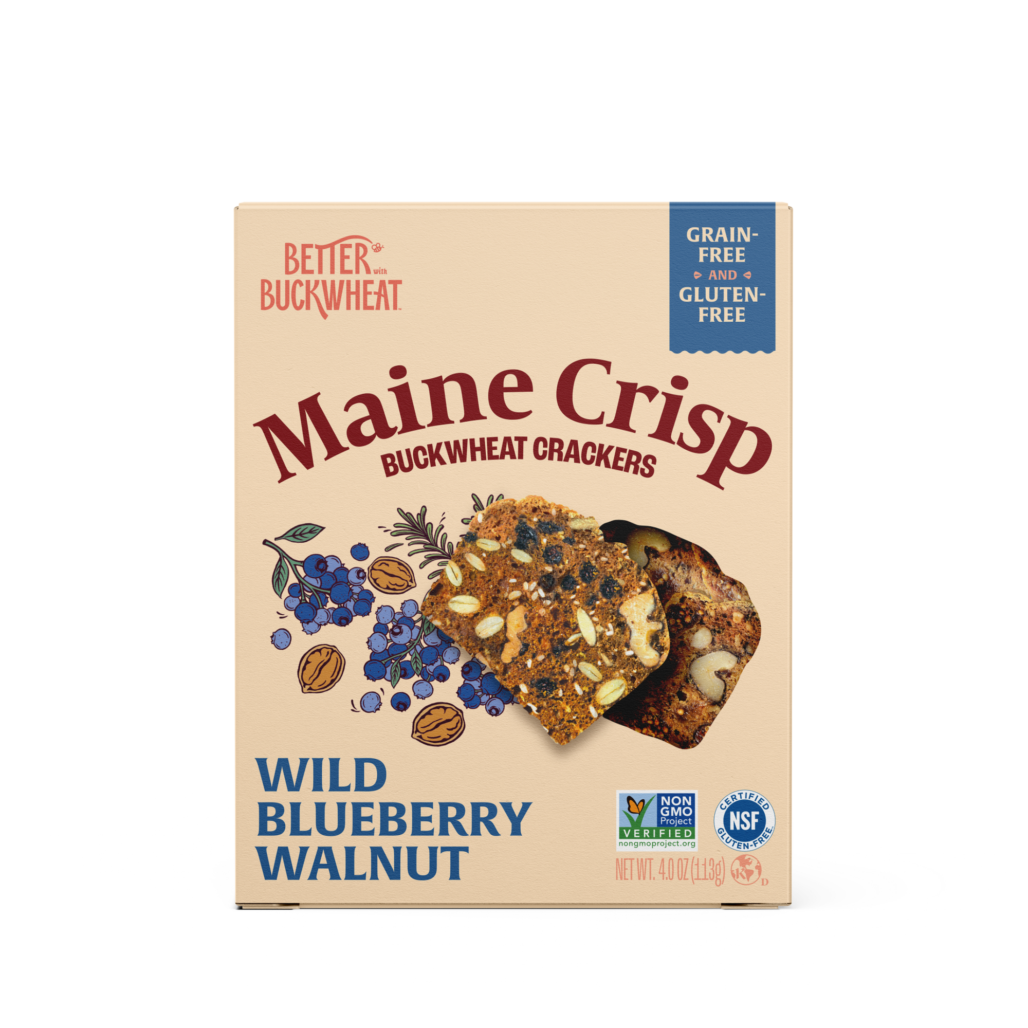 Wild Blueberry Walnut Crisps