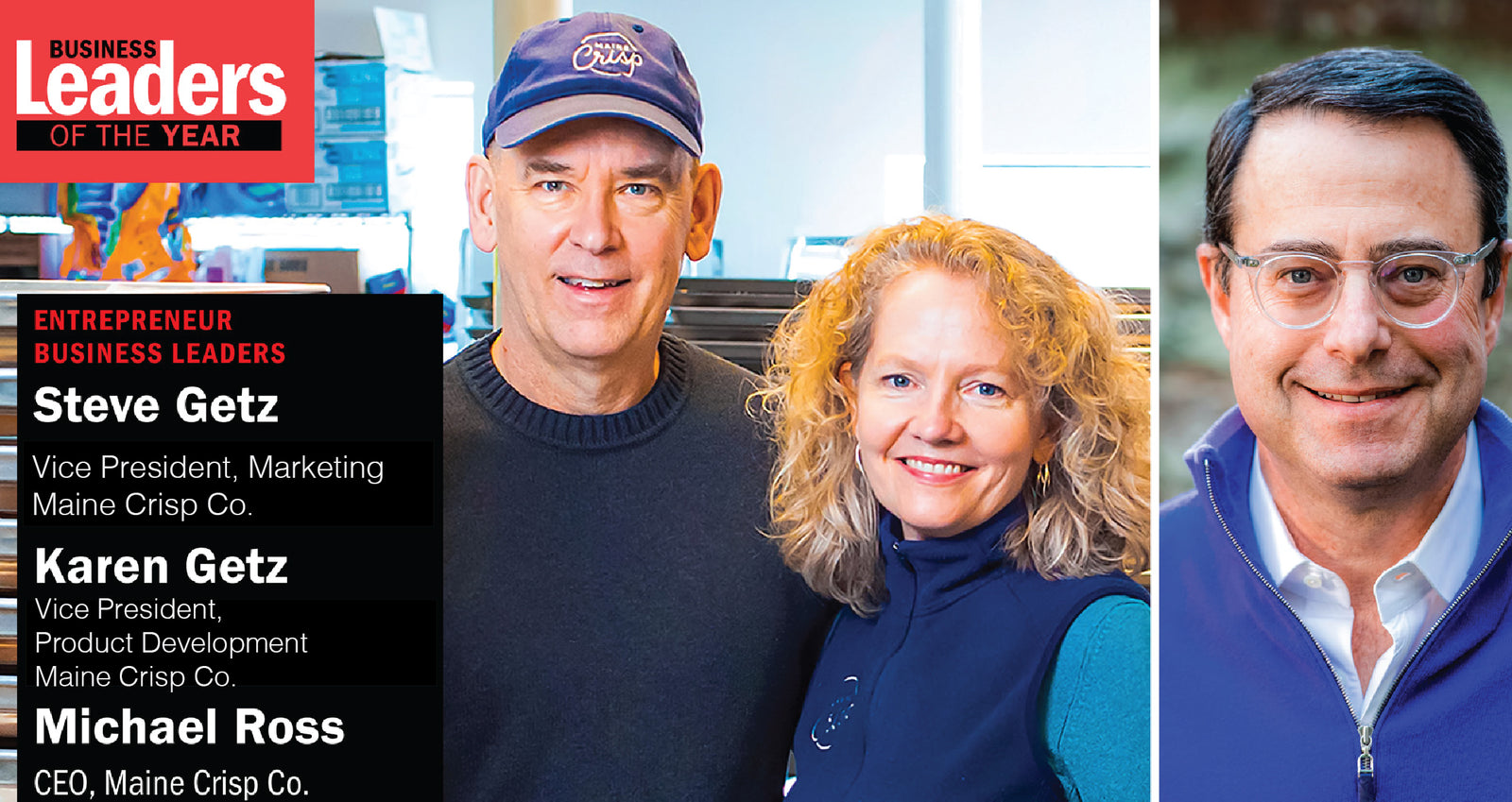 Maine Crisp Leaders Receive MaineBiz Entrepreneurs Award