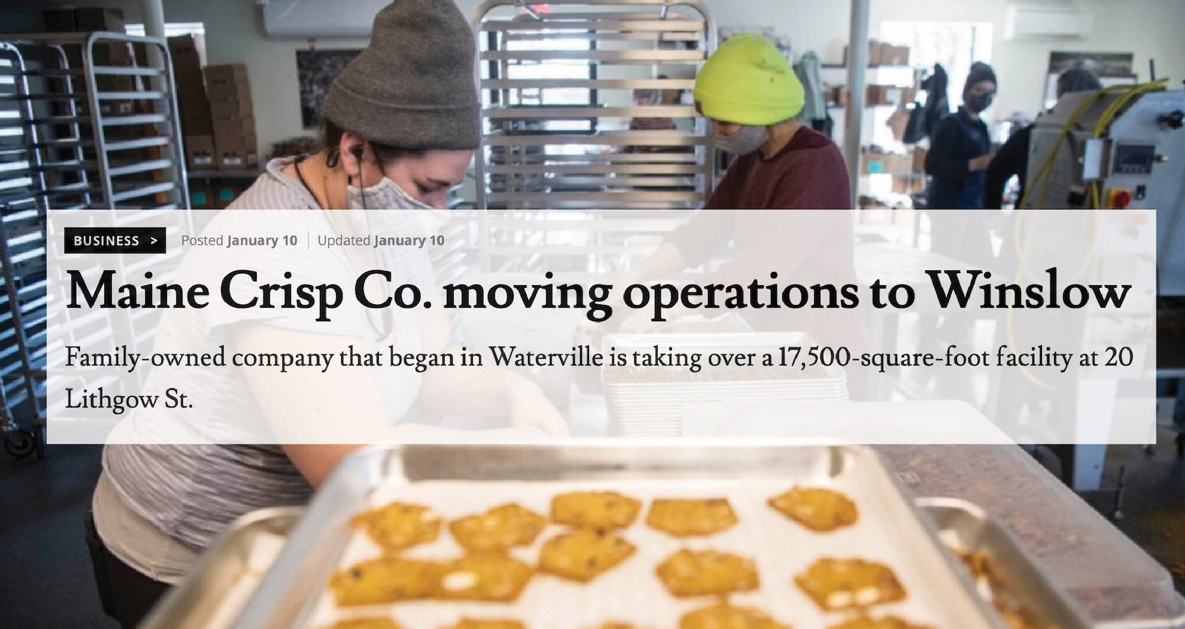 Maine Crisp Co. Moving Operations to Winslow