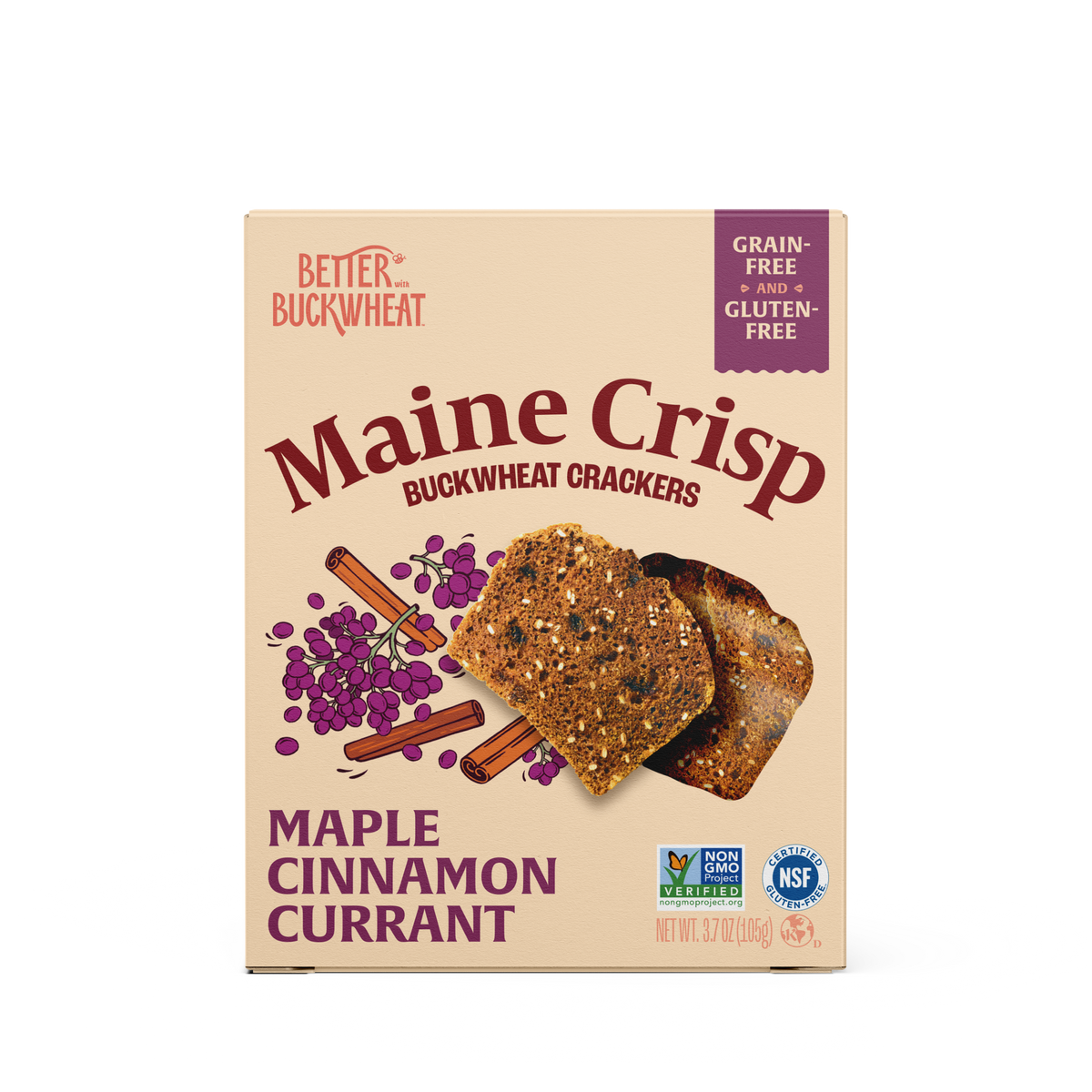 Gluten-Free Cranberry Almond Crackers | The Maine Crisp Co. - Maine