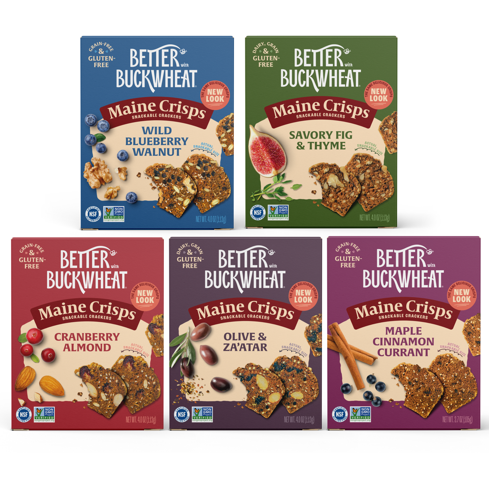 Maine Crisp Variety 5-Pack with NEW Olive & Za'atar